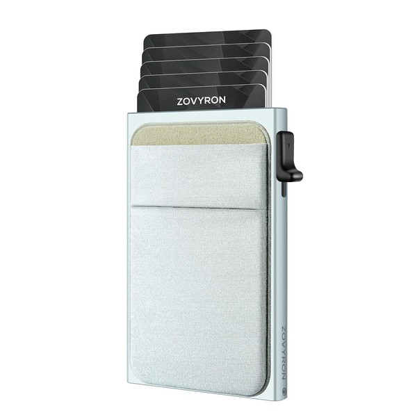ZOVYRON Slim Pop Up Wallet Card Holder with Money Pocket,Minimalist