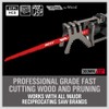 12-Inch Wood Pruning Reciprocating Saw Blades, 5TPI Saw Blades for