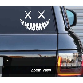Printbeat Demon Smile Vinyl Decals Stickers for Cars, Vans, Trucks, laptops (5x7.12)