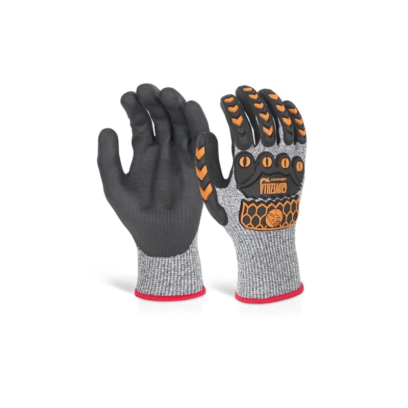 beeswift Glovezilla Nitrile Palm and PVC Back Coated Glove Cut
