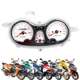Minho Motorcycle Hunter Phantom Speedometer 50cc-150cc-1093 Fit for Jonway Gauge Assembly GY6 4-Stroke Chinese Scooter Moped ROKETA Tank JCL Peace BMS SUNL ZNEN