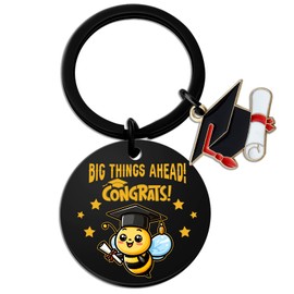 isiyu Graduation Keychain Class of 2025 Graduation Gifts Keychain Graduation Graduation Gift for Students, Friends, Family, Classmates, Graduation Party Favors, Inspirational Keepsake