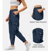 Women's Joggers with Pockets Drawstring, Lightweight Quick Dry Cargo Athletic