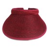 CHROME CRANE CB100 Women's Plain Visor Cap Long Brim Wide