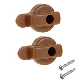 Hinged Screen Door Latch for Andersen Doors, Replacement Andersen Screen Door Latch Compatible with Andersen Screen Door Lock, Fits for Andersen Sliding Door Latch (Brown 2pack)