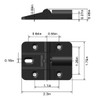 ANTEISI 180 Degree Hinge Zinc Alloy Locking Hinges 90 Degree,Adjustable