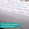 WhatsBedding Waterproof Mattress Pad Twin Size Cotton Top Down Alternative