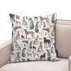 Greyhounds Wippets And Lurcher Dogs Throw Pillows Covers Accent Home