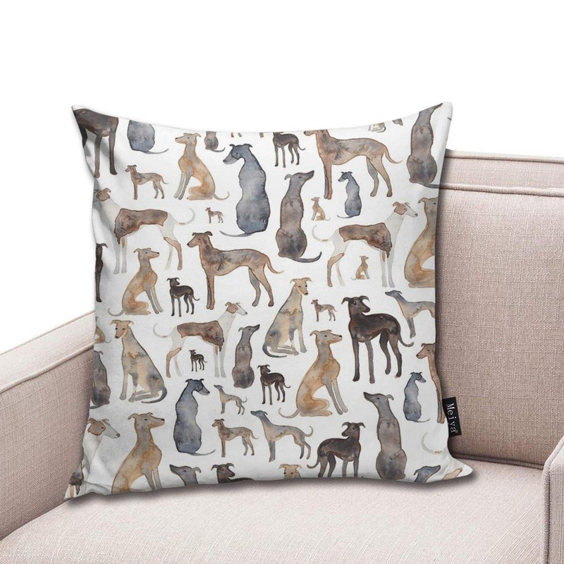 Greyhounds Wippets And Lurcher Dogs Throw Pillows Covers Accent Home