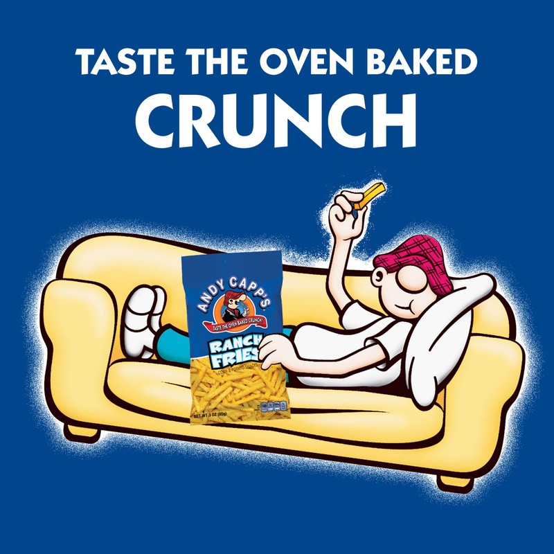 Andy Capp's Ranch Fries Snacks, 3 oz Bag