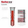 Set of 2 eccentric discs including Fischer Duopower dowels and