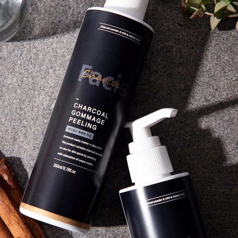 Facis Gel Exfoliante Facial De Carbón Activado Negro 200ml