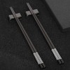 TIICOO Metal Chopsticks Reusable 2 Pairs Titanium Stainless Steel Chopsticks