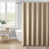 Dynamene Beige Fabric Shower Curtain - Waffle Textured Heavy Duty