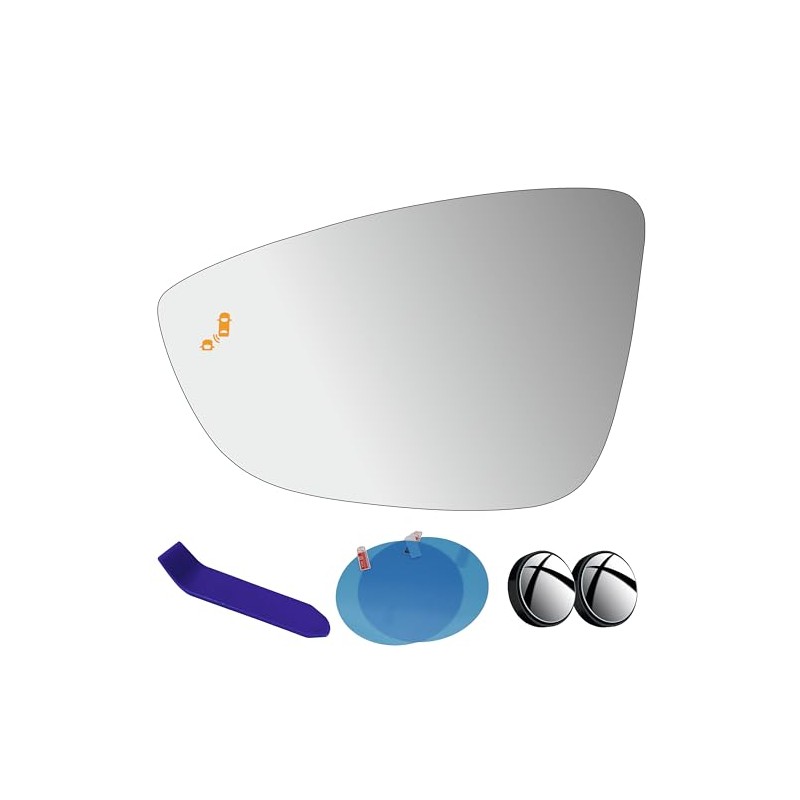 EAP Driver Side Mirror Glass Compatible with Volkswagen Passat 2016-2022,