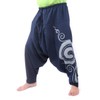 jing shop Harem Pants - Cotton One Size with Swirl