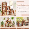 Giantex 6 Cube Bookcases, Solid Wood Stacking Storage Organizers w/Open