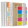 DY.2ten A5 Size, 135 Pieces, Color Indexes, Zipper Pockets, Sticky