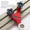 Table Saw Stock Guide Aluminum Alloy Size Adjustable Smoothly Operation