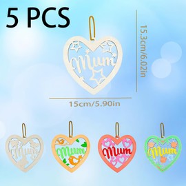 5 PCS Mothers Day Crafts,Mothers Day Crafts for Kids,Mothers Day Crafts for Children,Mothers Day Craft,Happy Mothers Day Decorations,Mothers Day Decorations,Happy Mothers Day Heart Signs