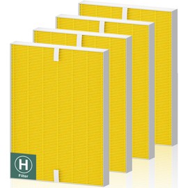 4 Pack 116130 HEPA Pet Care Replacement Filter H for Winix PlasmaWave Air Purifier 5500 5500-2 C535 5300 5300-2 6300 6300-2 P300 AM90 9000 5000 5000B C909 9800, H13 True HEPA Filter