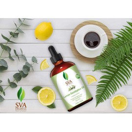 SVA Lemon Eucalyptus Essential Oil – 4 Fl Oz – 100% Natural Citriodora Oil - for Diffuser, Hair Care, Face, Skin Care, Aromatherapy, Scalp and Body Massage, Soap and Candle Making – with Dropper