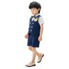 LOLANTA Boys Summer Suit Double Breasted Vest Set Kids Birthday