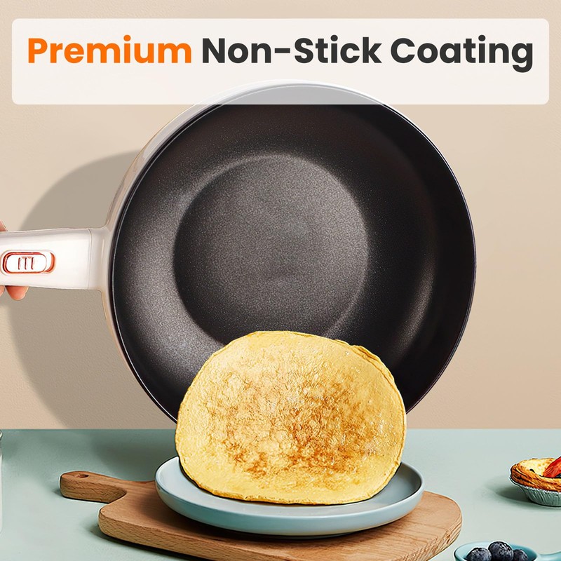 3L Electric Hot Pot, Non-Stick Multi-Cooker Frying Pan