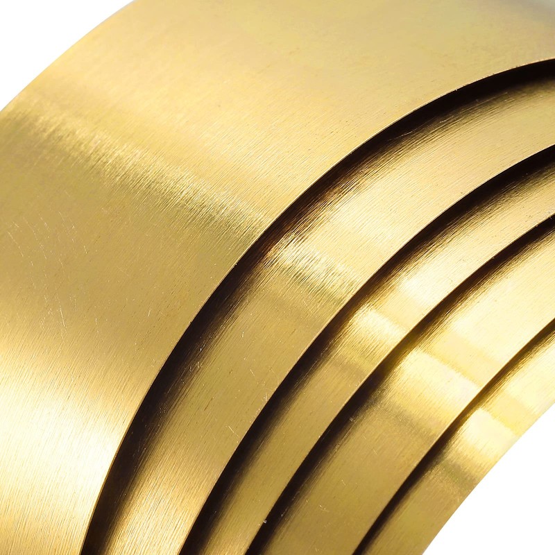 sourcing map Brass Sheet Roll, 0.3x10x1000mm Brass Foil Roll Brass