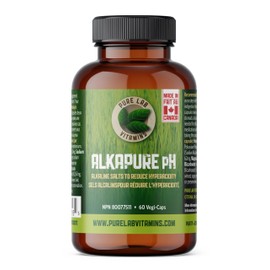 Pure Lab Vitamins - Alkapure pH 60 Vegetarian Caps | Balanced Alkaline Salts Antacid Supplement | Improve Body pH, Digestion Support, Calcium free