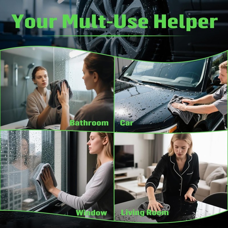 Bath Wipes Shower Cleaning Cloths, Premium Car Drying Towel |