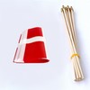 TSMD Denmark Stick Flag Danish Small Mini Hand Held Flags,5x8