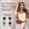 Le Donne Leather Waist Bag - Fashionable & Luxury 4-Compartment
