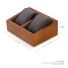 Oirv Solid Wood Double Watch Display Stand Showcase Jewelry Stand