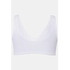 Ulla Popken Damen Bustier, Vorderverschluss, Cup C/D-E/F, weiß, 115