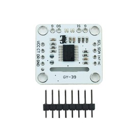 JKGHK MAX44009 BME280 MCU Light Intensity Temperature Humidity Atmospheric Pressure 4 in One Integrated Sensor Module GY-39 MCU IIC Serial IIC Bus 3-5V for Weather Station