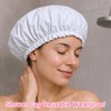 TIESOME Reusable Shower Caps for Women, Large Waterproof Shower Bonnet