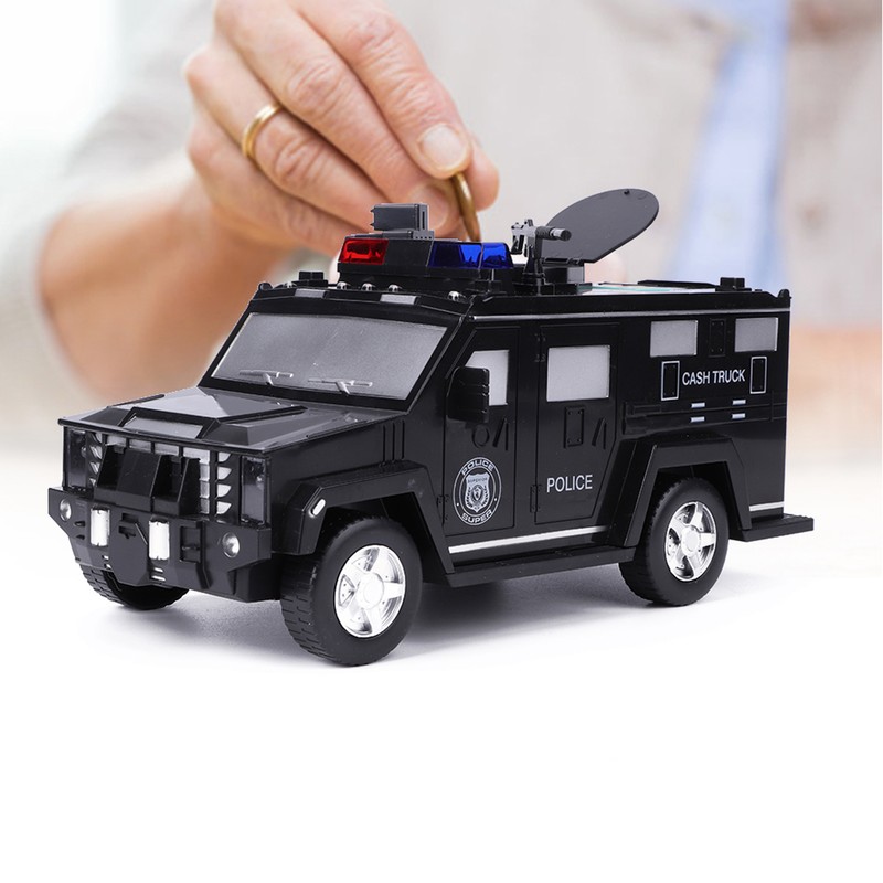 Cash Truck Money Box Fingerprint Password Electronic Automatic Coins Saving