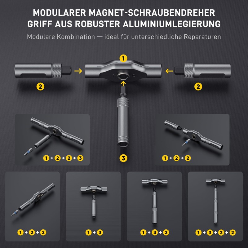 42 in 1 Screwdriver Set with Magnet, DIY Ratchet Screwdriver