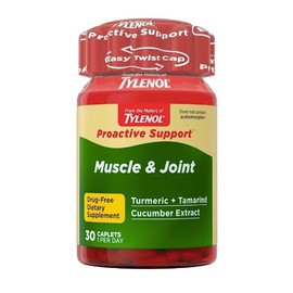 Tylenol Proactive Support* Muscle & Joint Supplements, 30 Count Exp 3/2027 New
