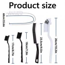 Multi-Purpose Cleaning Brush Set for Washing Machines and Home – Handle Brushes for Hard-to-Reach Crevices
