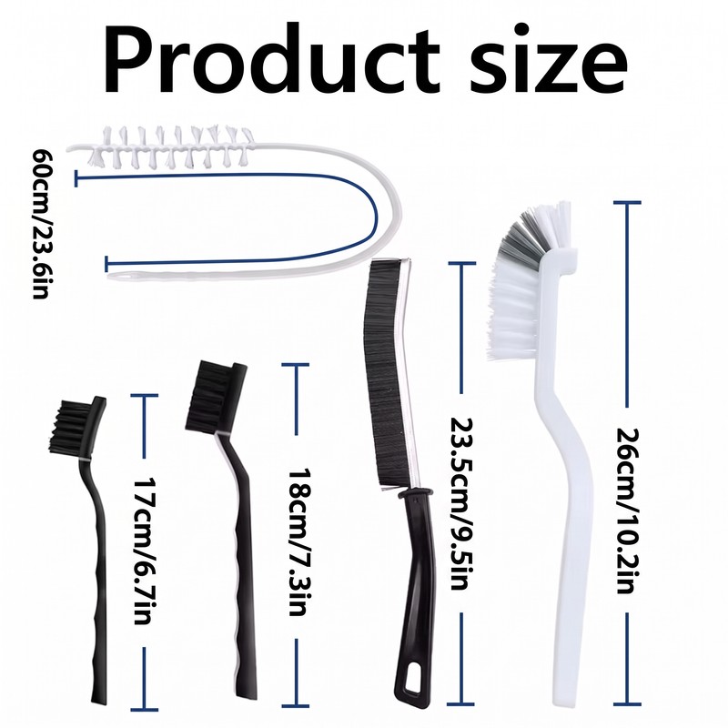 Multi-Purpose Cleaning Brush Set for Washing Machines and Home –