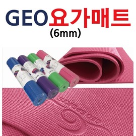 GEO 6mm Yoga Mat / Pilates Mat with Bag Green 2ea