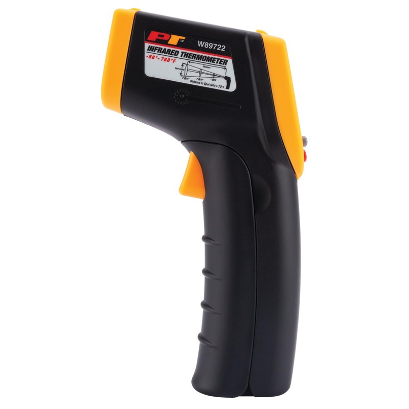 Performance Tool W89722 Non-Contact Digital Laser Infrared Thermometer, Orange and