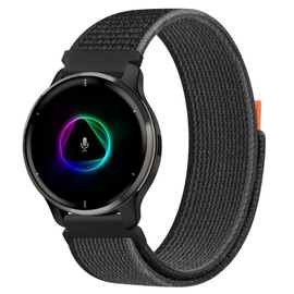 Oumida Strap for Garmin Venu/Venu Sq 2/Venu 2 Plus, 20 mm Nylon Wristbands, Adjustable Sports Replacement Watch Strap with Velcro Fastener for Garmin Vivoactive 5/Vivoactive 3/Forerunner 55/245/645