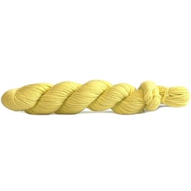 HiKoo Simpliworsted Yarn Hank, Worsted Weight Soft Yarn for Knitting, Crocheting, and Crafts, Superwash Merino Wool, Acrylic and Nylon, 140 Yards, #026 - Pale Yellow