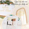 MotiMind 4 Pcs Wedding Mirror Welcome Sign Decal Seating Chart