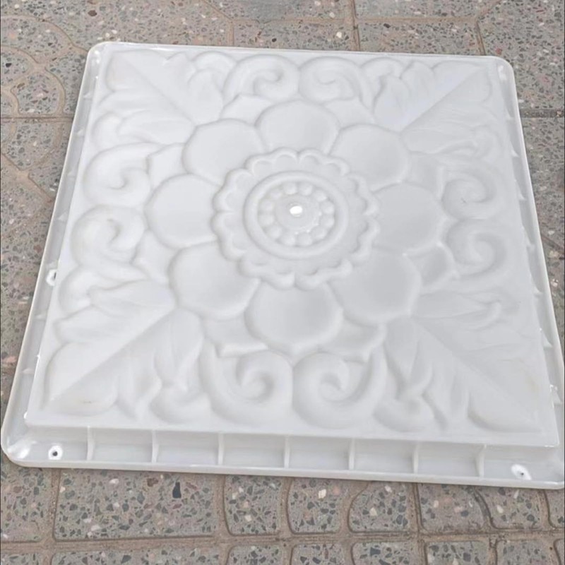 2 pcs Concrete molds for Walkways DIY Plastic Square Concrete