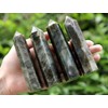 QINJIEJIE Labradorite Crystals Tower 4 Inch Large Healing Stone Crystal