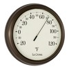 LaCrosse 104-108 8" Analog Round Dial Thermometer, 8", Brown